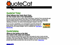 What Quotecat.com website looked like in 2017 (6 years ago)