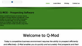 What Qmod.com website looked like in 2017 (7 years ago)