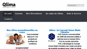 What Qlima.fr website looked like in 2017 (6 years ago)