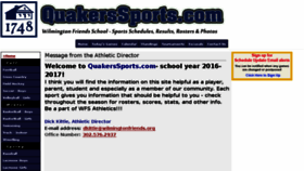 What Quakerssports.com website looked like in 2017 (6 years ago)