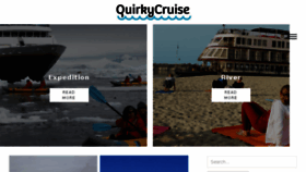 What Quirkycruise.com website looked like in 2017 (6 years ago)