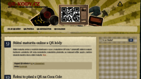 What Qr-kody.cz website looked like in 2017 (6 years ago)