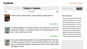 What Quotbook.com website looked like in 2017 (6 years ago)