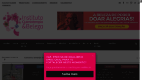 What Quimioterapiaebeleza.com.br website looked like in 2017 (6 years ago)