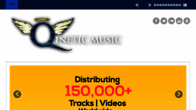 What Qineticmusic.com website looked like in 2017 (6 years ago)