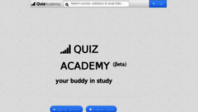 What Quizacademy.org website looked like in 2017 (6 years ago)