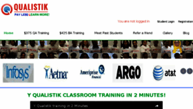 What Qualistiktraining.com website looked like in 2017 (6 years ago)