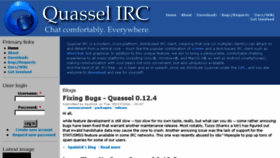 What Quassel-irc.org website looked like in 2017 (6 years ago)