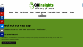 What Qainsights.com website looked like in 2017 (6 years ago)