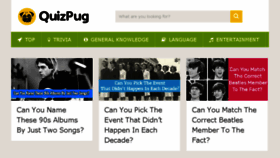 What Quizpug.com website looked like in 2017 (6 years ago)