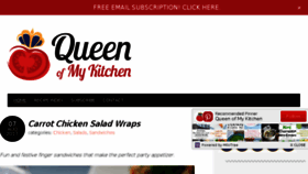 What Queenofmykitchen.com website looked like in 2017 (6 years ago)