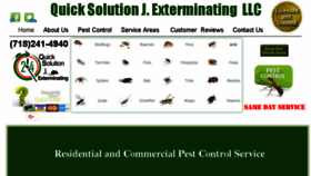 What Quicksolutionpestcontrol.com website looked like in 2017 (6 years ago)