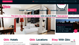 What Qbichotels.com website looked like in 2017 (6 years ago)
