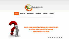 What Quickworkz.com website looked like in 2017 (6 years ago)