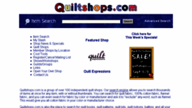 What Quiltshops.com website looked like in 2017 (6 years ago)