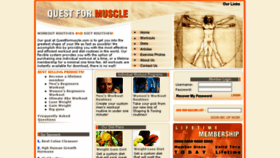 What Questformuscle.com website looked like in 2017 (6 years ago)