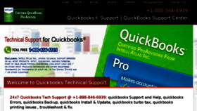 What Quickbookshelp.support website looked like in 2017 (7 years ago)