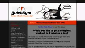 What Quickgym.com website looked like in 2017 (6 years ago)