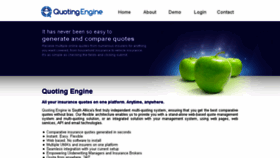 What Quotingengine.co.za website looked like in 2017 (6 years ago)