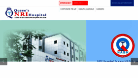 What Queensnrihospital.com website looked like in 2017 (6 years ago)