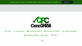 What Queropassaremconcursos.com.br website looked like in 2017 (6 years ago)