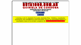 What Quinielacordoba.ruta1000.com.ar website looked like in 2017 (6 years ago)