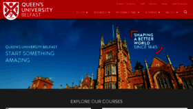 What Qub.ac.uk website looked like in 2018 (6 years ago)