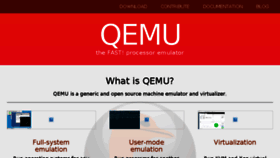 What Qemu.org website looked like in 2018 (6 years ago)