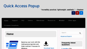 What Quickaccesspopup.com website looked like in 2018 (6 years ago)