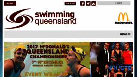 What Qld.swimming.org.au website looked like in 2018 (6 years ago)