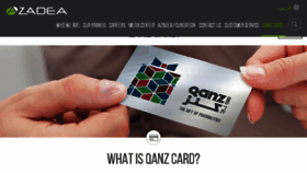 What Qanzcard.com website looked like in 2018 (6 years ago)