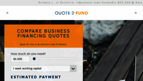 What Quote2fund.com website looked like in 2018 (6 years ago)