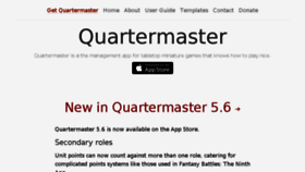 What Quartermasterapp.com website looked like in 2018 (6 years ago)