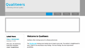 What Qualiteers.com website looked like in 2018 (6 years ago)