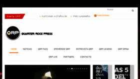 What Quarterrockpress.com website looked like in 2018 (6 years ago)