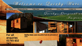 What Quirkyhuts.co.uk website looked like in 2018 (6 years ago)