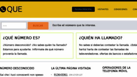 What Quenumero.info website looked like in 2018 (6 years ago)