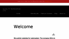 What Qualitynonsense.com website looked like in 2018 (6 years ago)