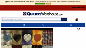 What Quilterswarehouse.com website looked like in 2018 (6 years ago)