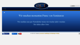 What Qct-seminar.com website looked like in 2018 (6 years ago)
