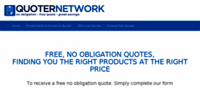 What Quoternetwork.co.uk website looked like in 2018 (6 years ago)