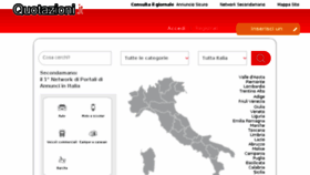 What Quotazioni.it website looked like in 2018 (6 years ago)