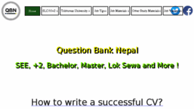 What Questionbanknepal.com website looked like in 2018 (6 years ago)