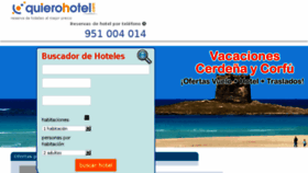 What Quierohotel.com website looked like in 2018 (5 years ago)