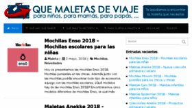 What Quemaletasdeviaje.com website looked like in 2018 (6 years ago)