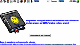 What Qcm-anglais.fr website looked like in 2018 (6 years ago)