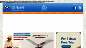 What Quranlessonsonline.com website looked like in 2018 (5 years ago)