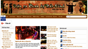 What Quanhobacninh.vn website looked like in 2018 (5 years ago)