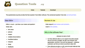What Questiontools.org website looked like in 2018 (5 years ago)