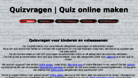 What Quizplein.nl website looked like in 2018 (5 years ago)